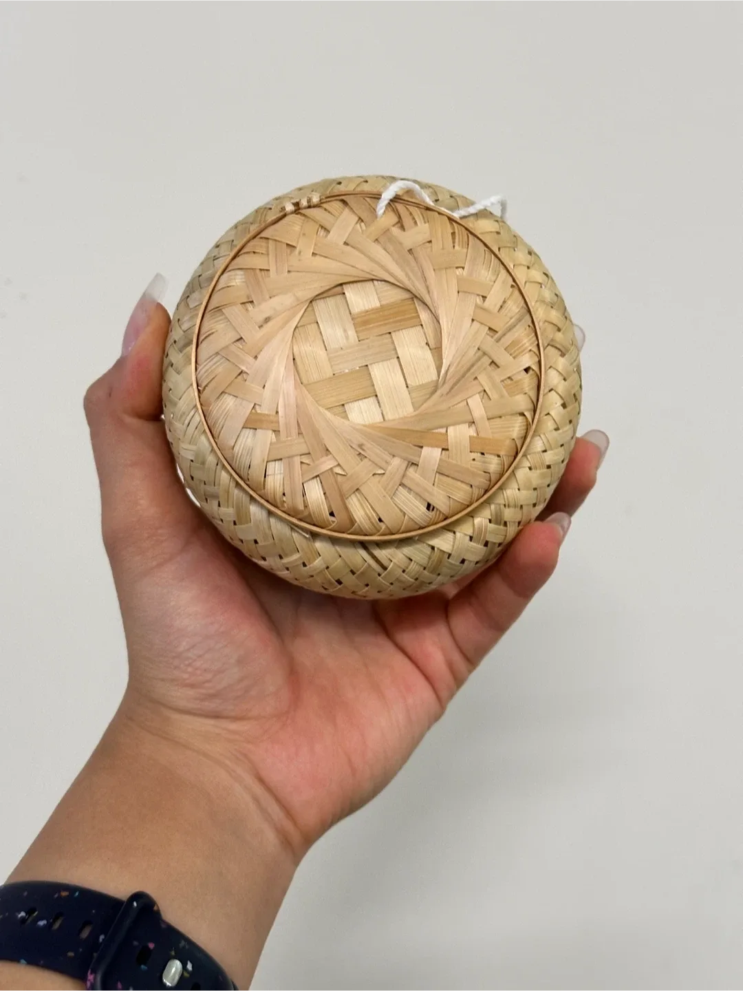 🆕 Bamboo Woven Baskets with Lid x2 image indicator(2)