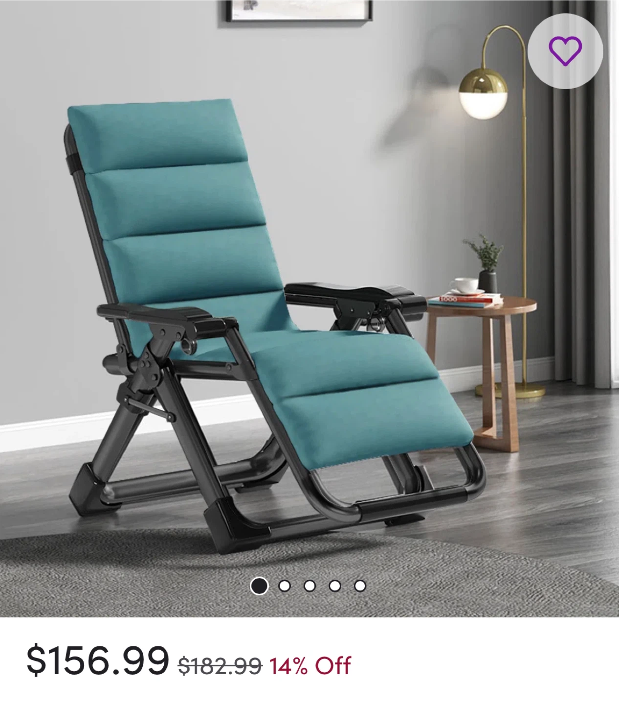 2 Portable Zero Gravity Lounge Chair - Green - photo 3