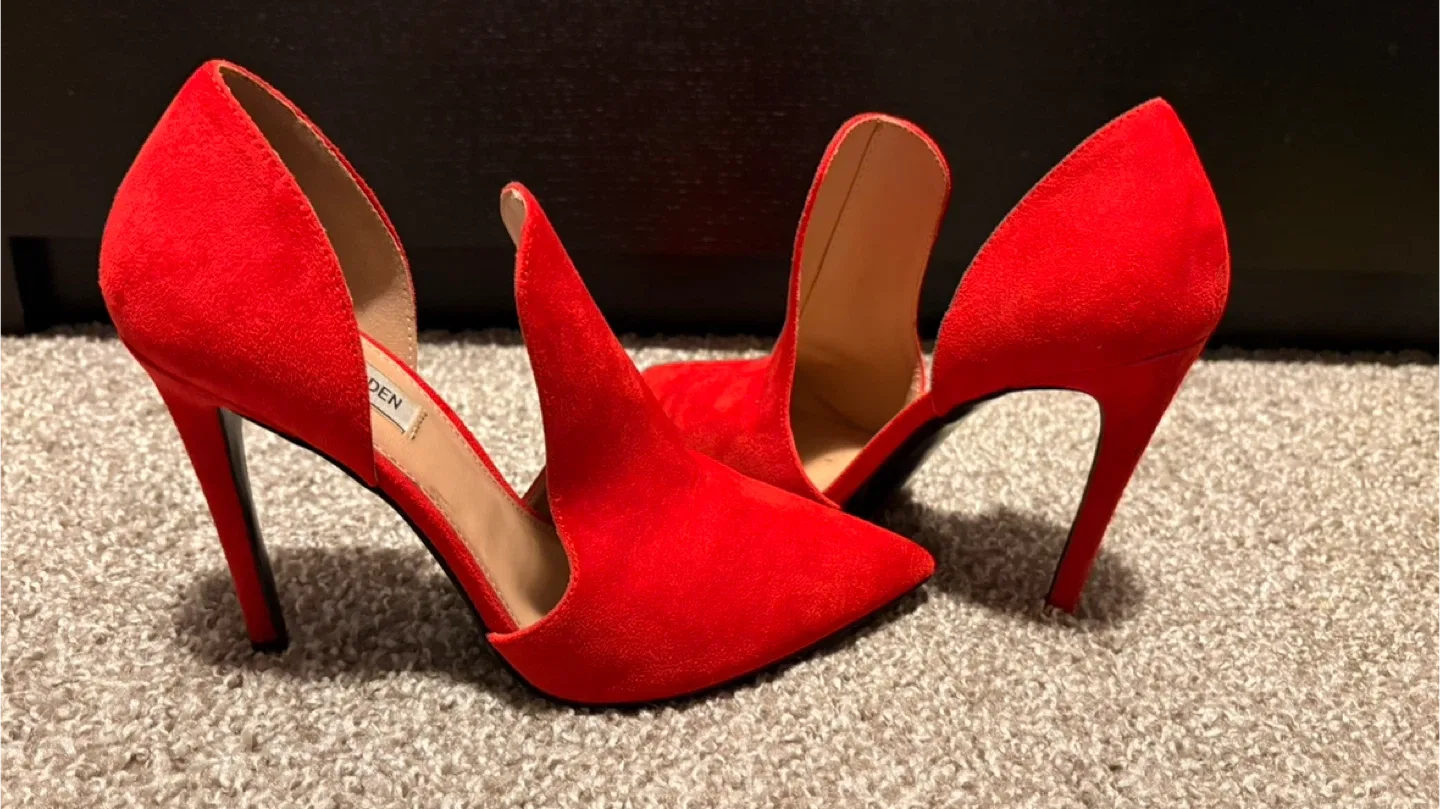 Steve Madden Red Heels, Size 8.5/39