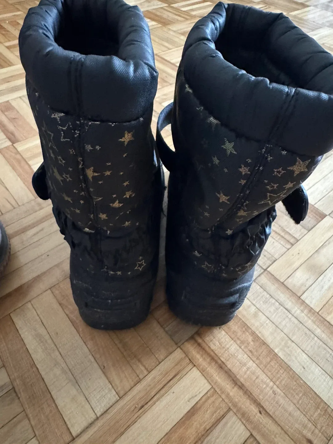 Black Winter Boots with Star Pattern,Size- 2 image indicator(2)