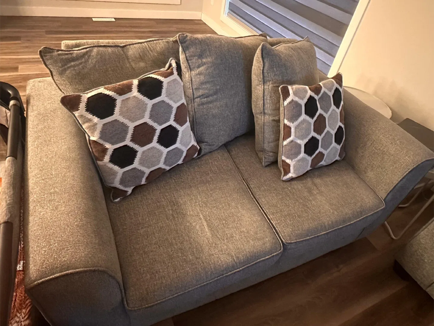 Grey Sofa Set - Couch and Loveseat image indicator(4)