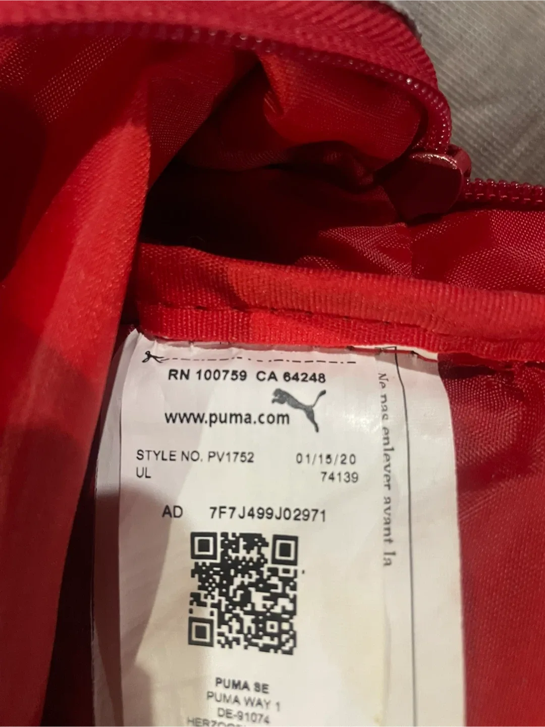 Puma Backpack - Grey and Red image indicator(4)