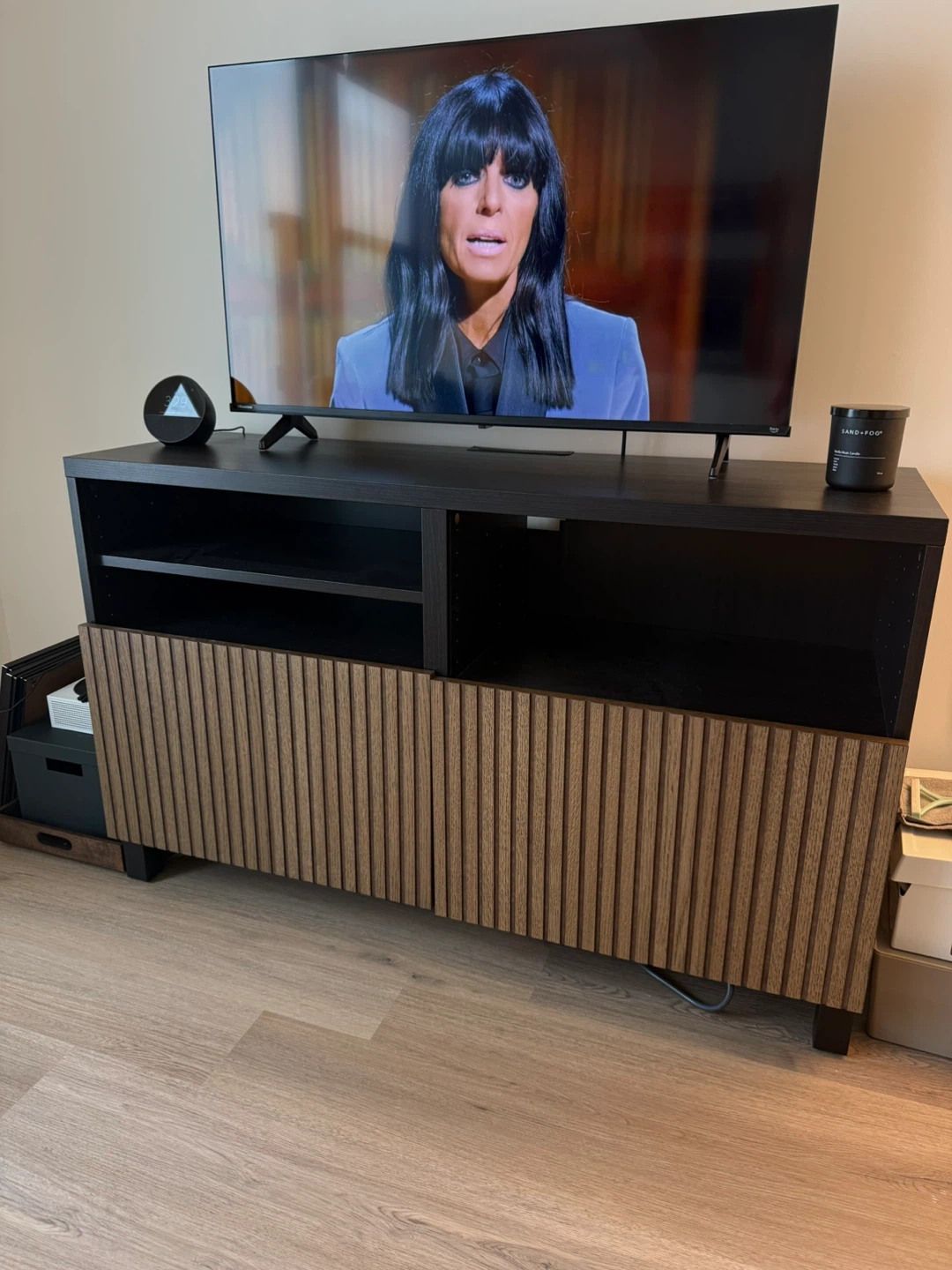 IKEA BESTA TV Bench with doors.