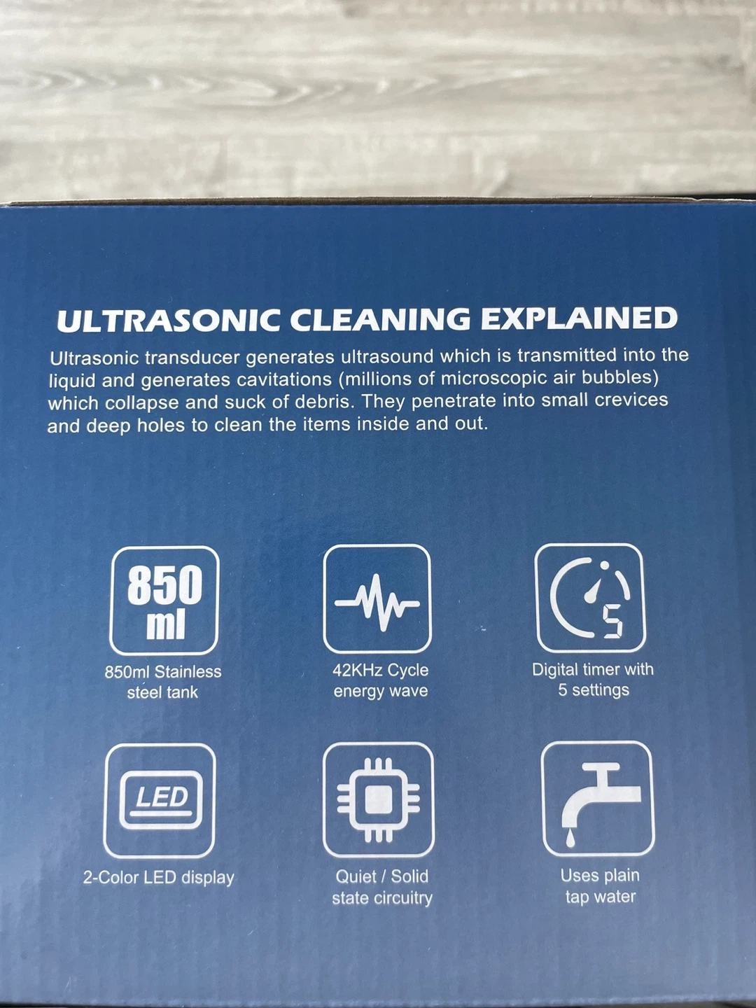 Ultrasonic Jewelry & Eyeglass Cleaner CD-7920 - photo 3
