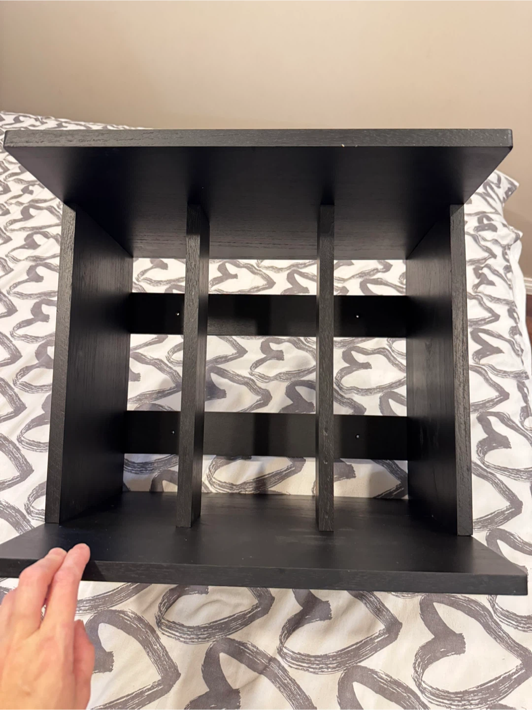 Black Wooden Record Holder - photo 3