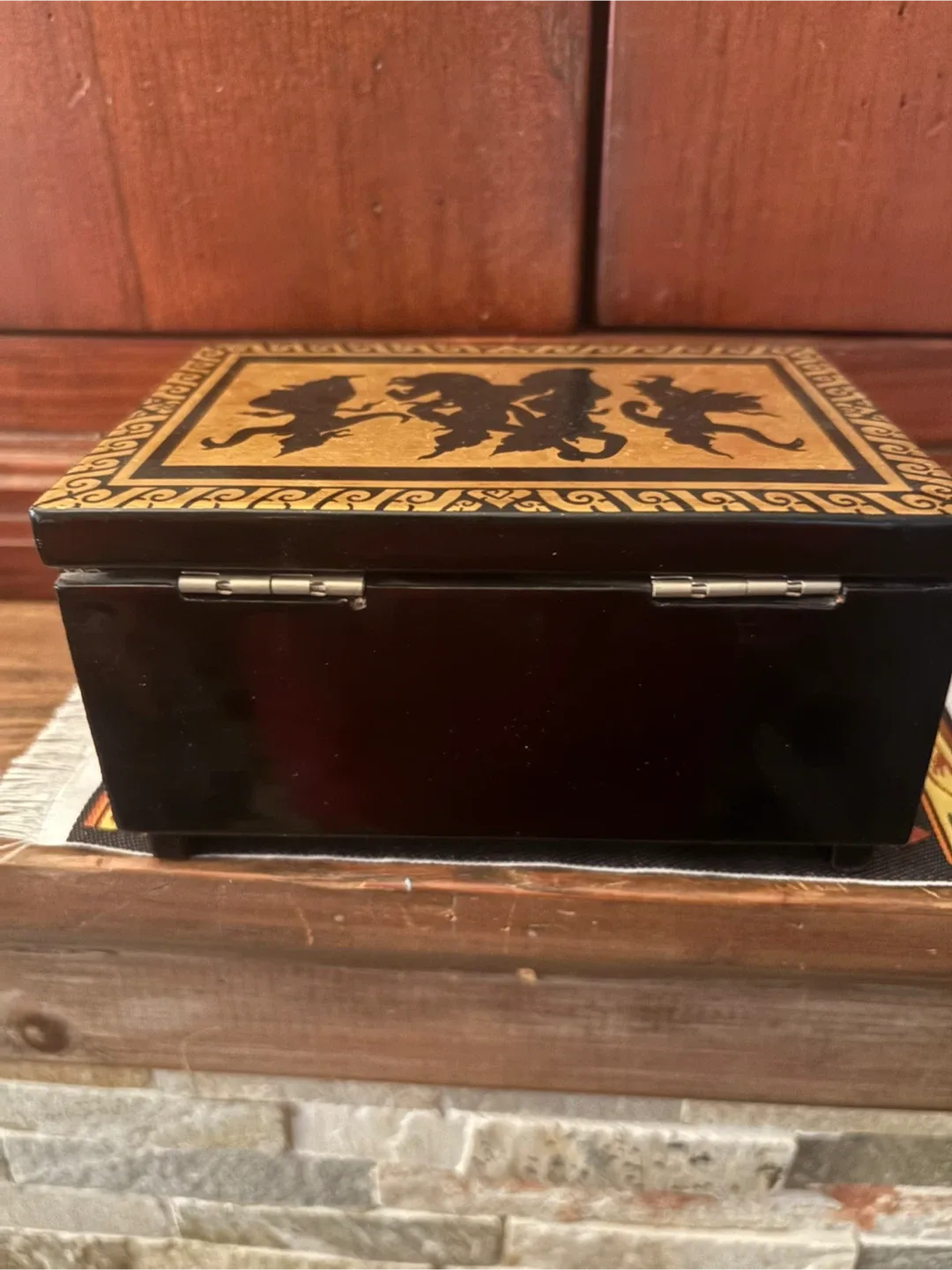Black lacquered Thai Music Box 🥕 image indicator(4)