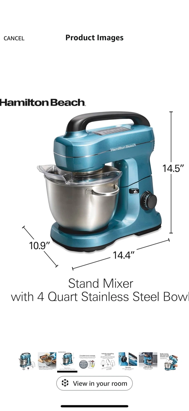 Hamilton beach 4qt stand mixer