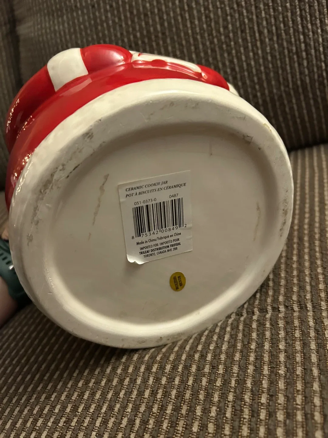 Santa Ceramic Cookie Jar image indicator(5)