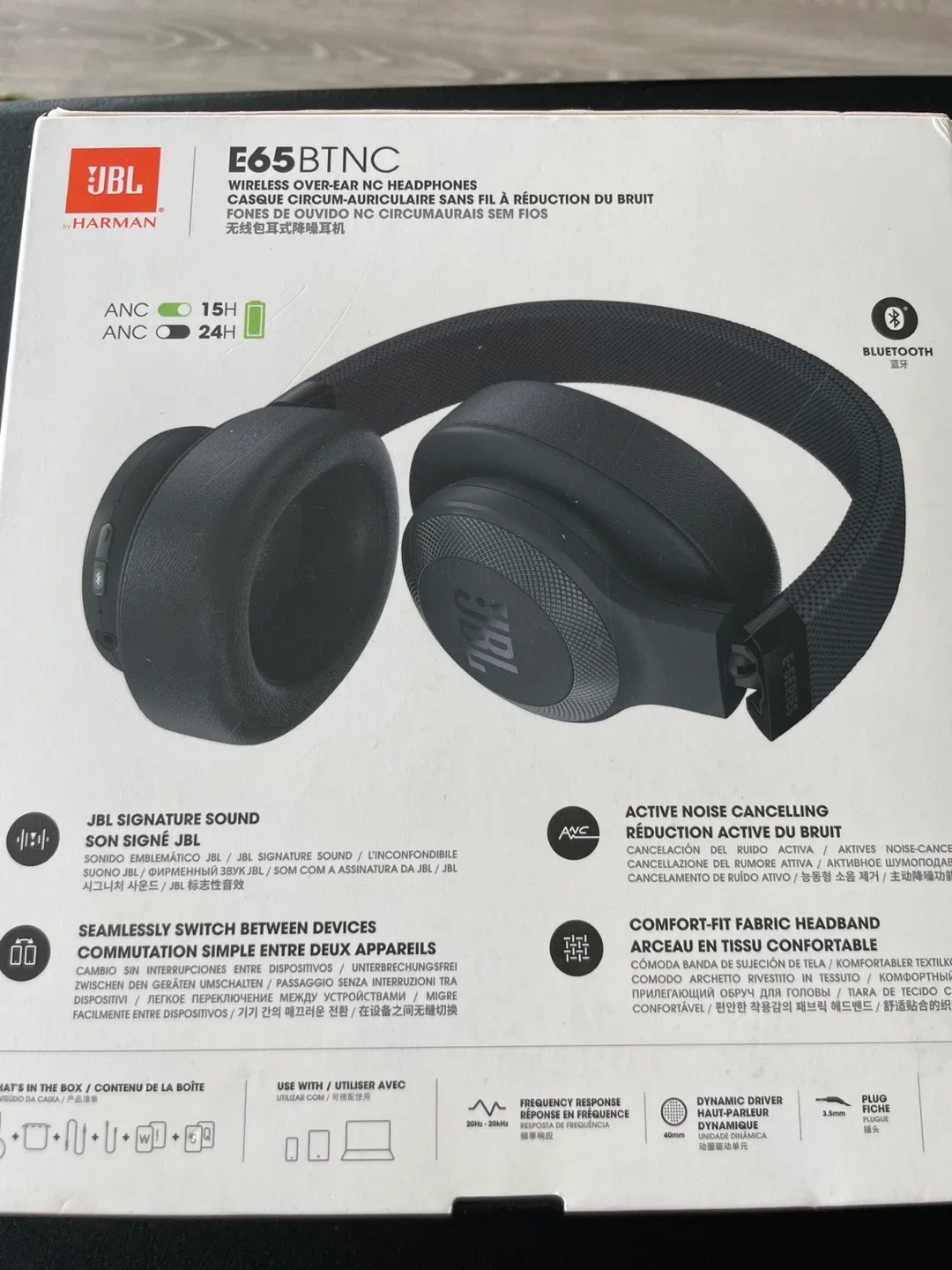 JBL E65BTNC Wireless Noise canceling - Black image indicator(2)