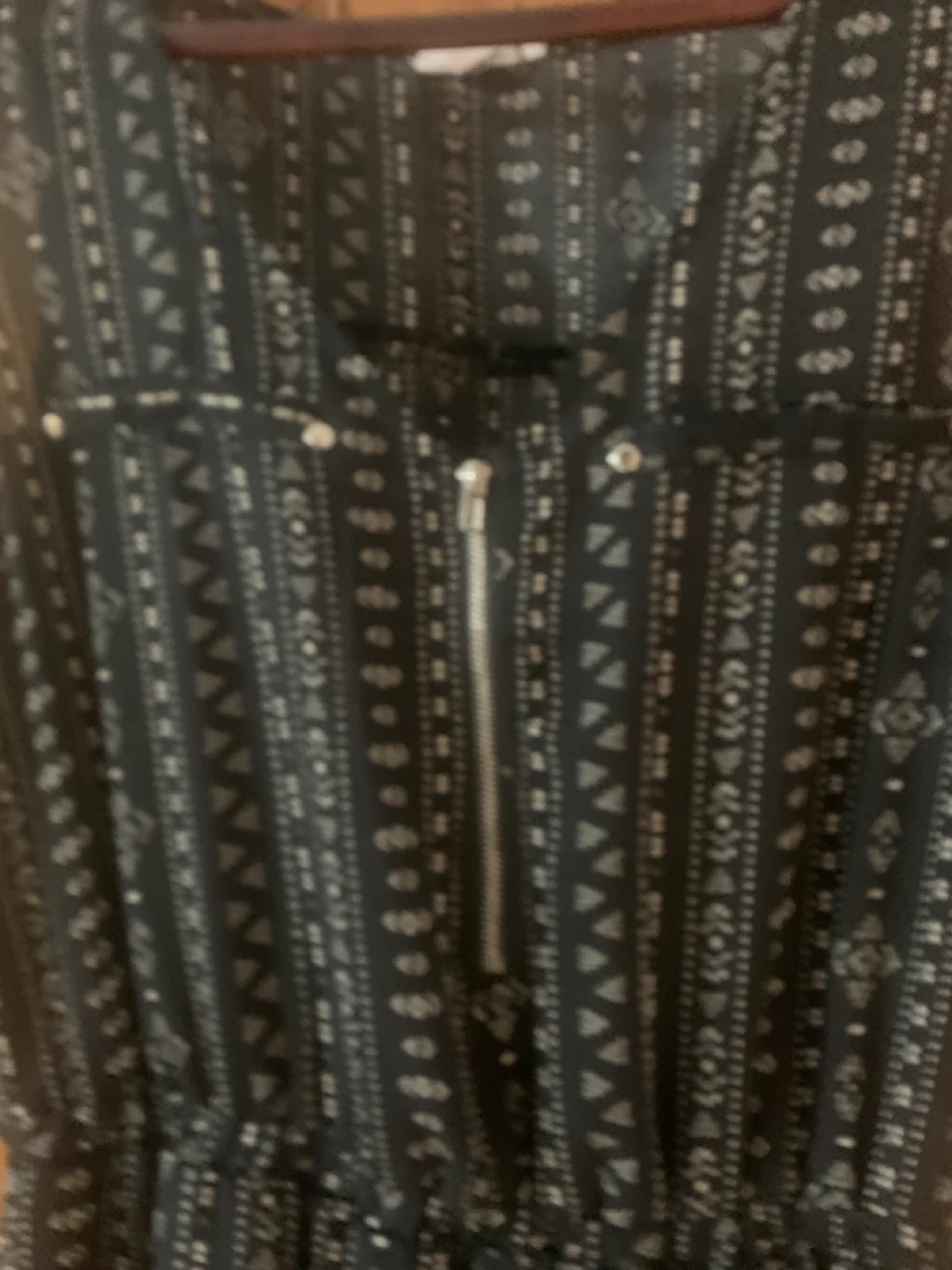 Ardene Black Patterned Dress Size M - photo 4