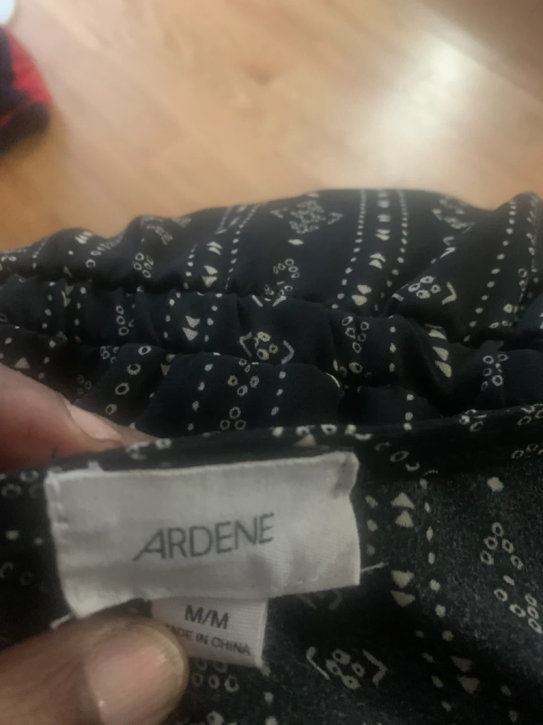Ardene Black Patterned Dress Size M - photo 3