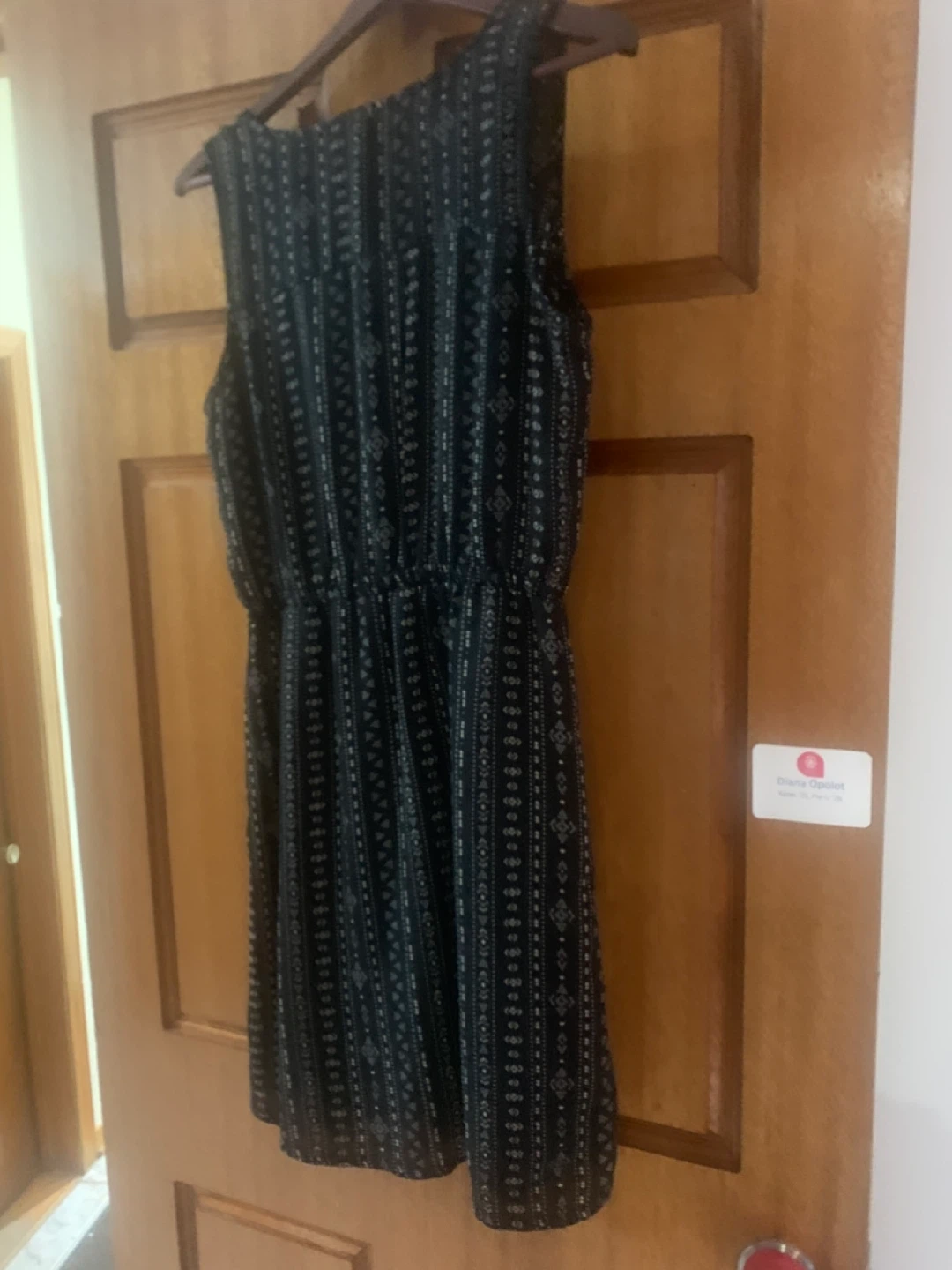 Ardene Black Patterned Dress Size M - photo 2