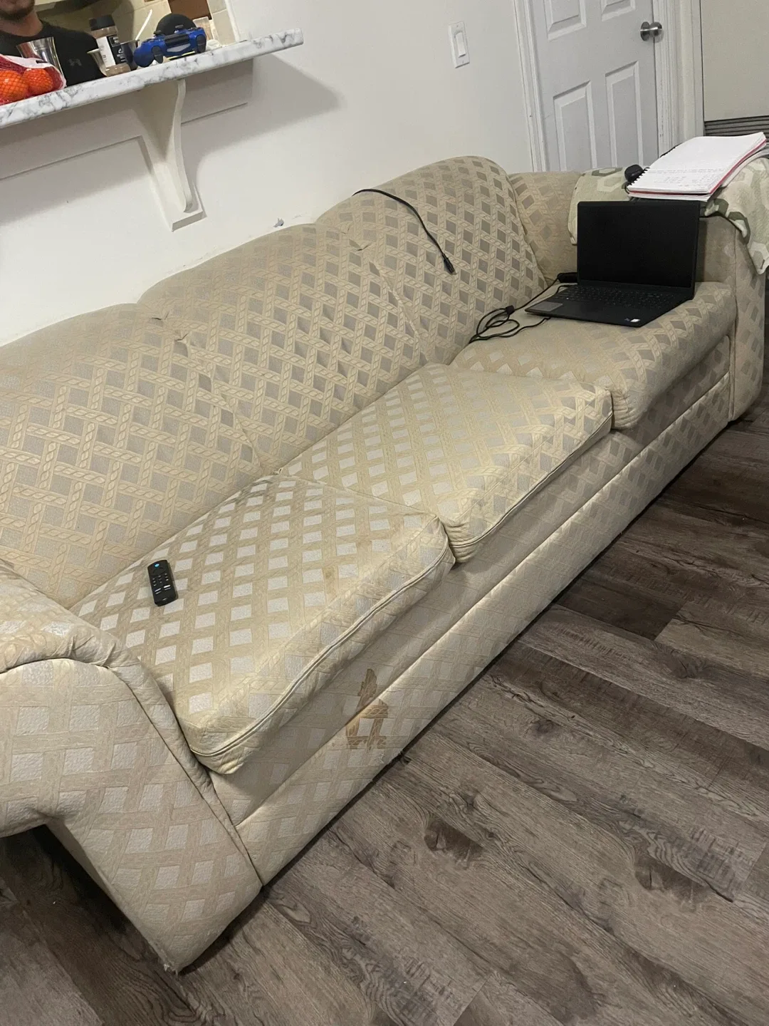 Beige Patterned Sofa image indicator(2)