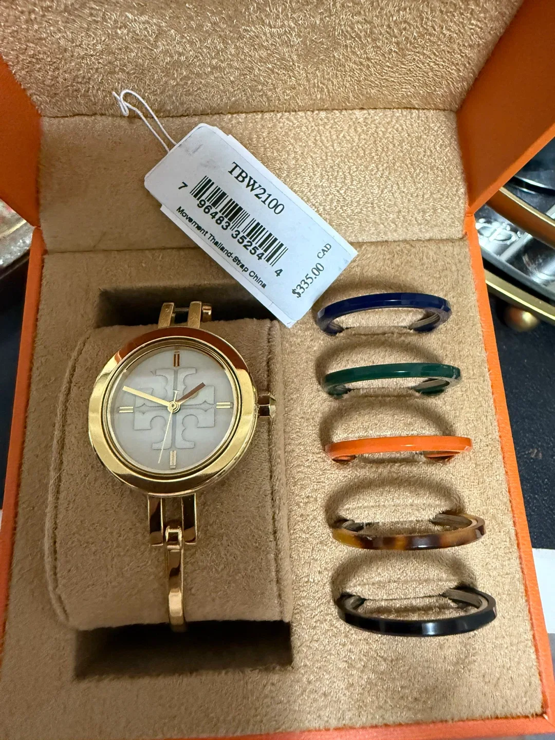 Tory Burch TBW2100 Gold Watch with Extra Bands image indicator(2)
