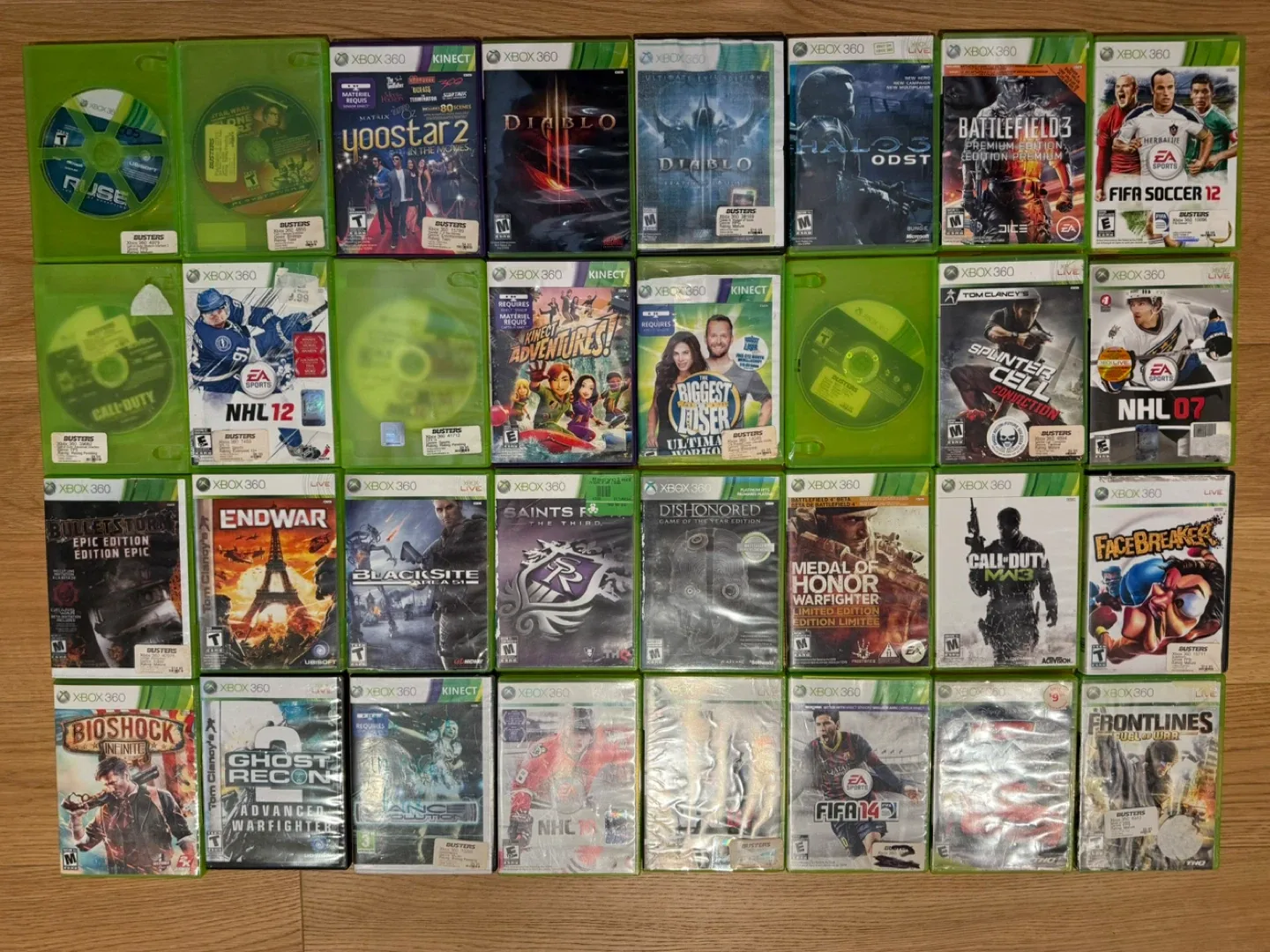 Xbox 360 Games Lot