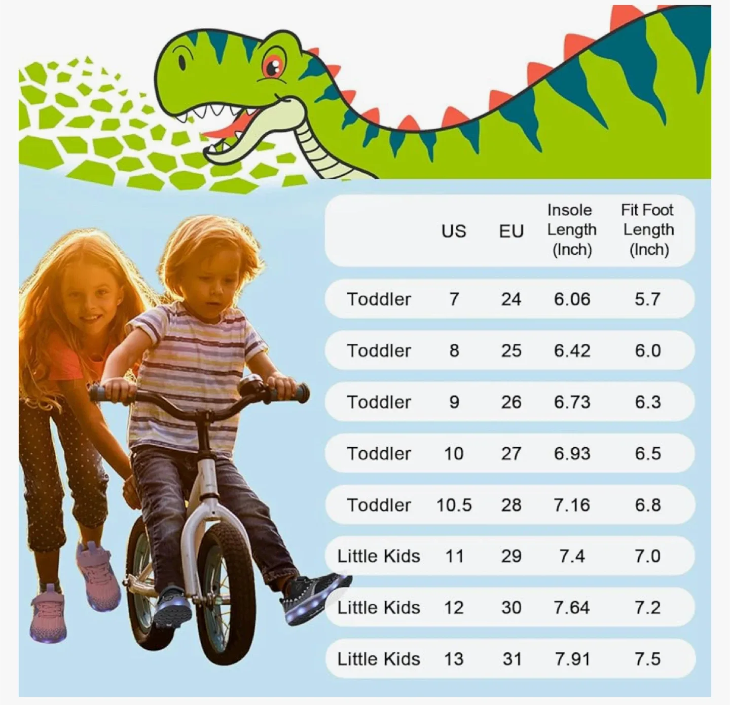 Dinosaur Light-Up Sneakers - Size 8 Toddler image indicator(5)