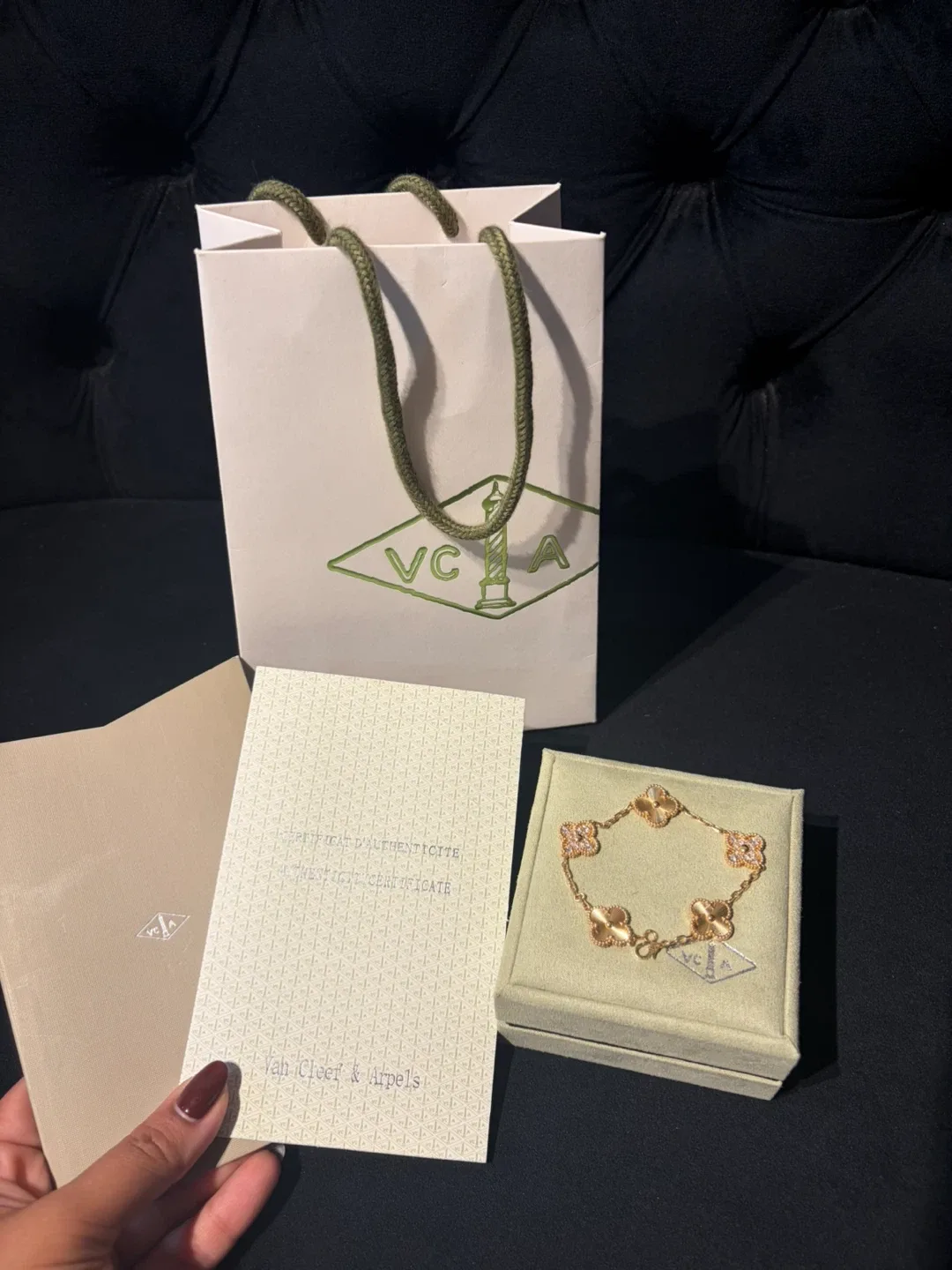 Van Cleef & Arpels Vintage Alhambra Bracelet, 5 Motifs image indicator(2)