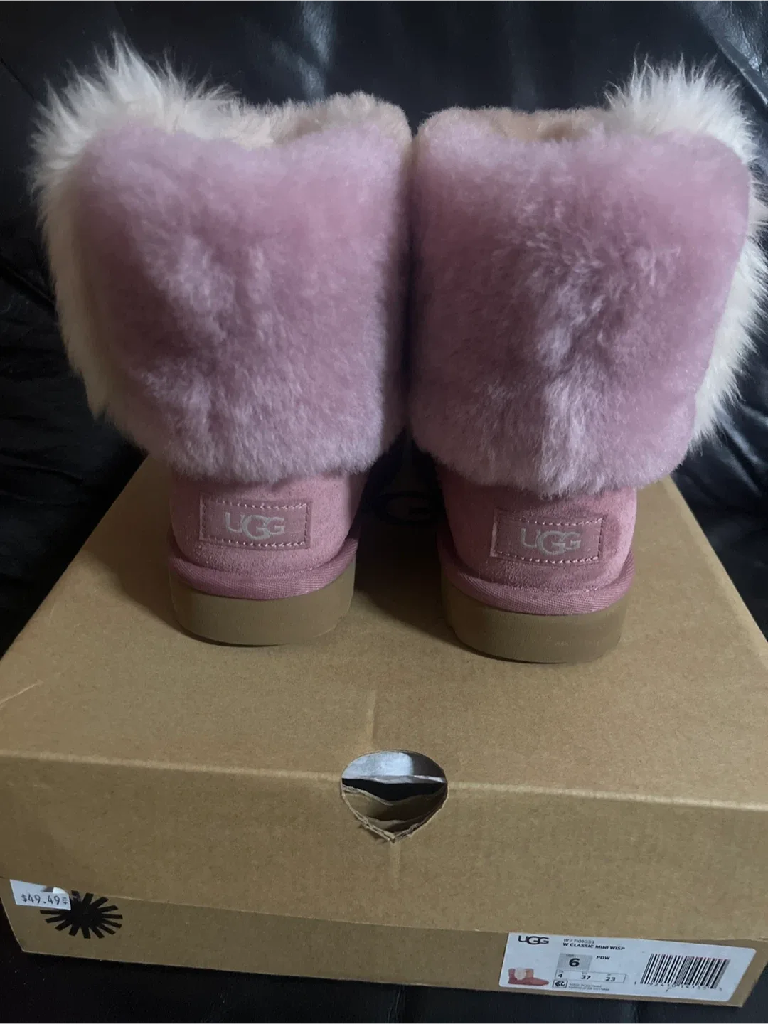 UGG Classic Mini Wife Boot, Size 6, Pink image indicator(2)