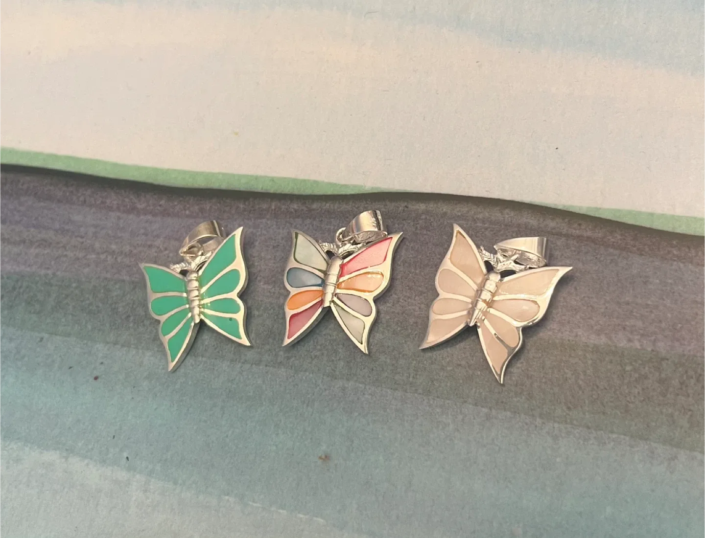 Butterfly pendants - stamped 925 (priced per item) image indicator(3)