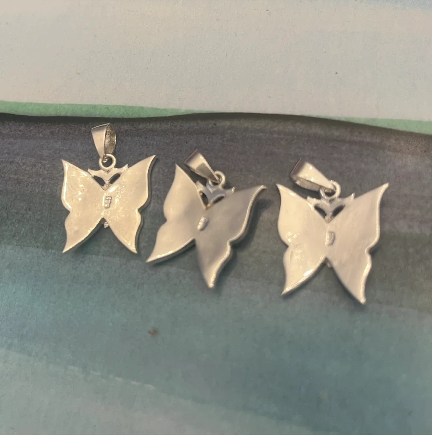 Butterfly pendants - stamped 925 (priced per item) image indicator(2)