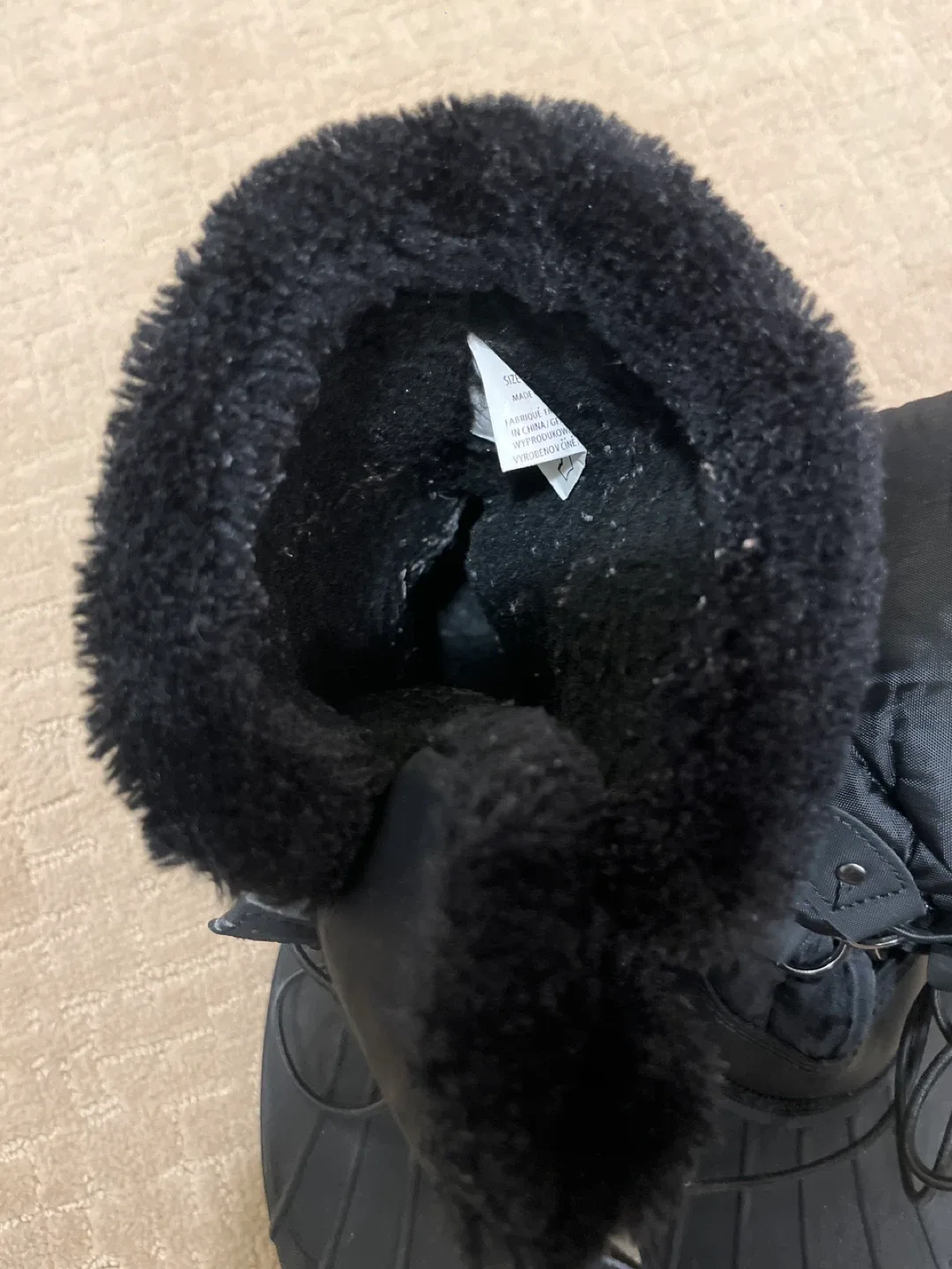 Black Winter Snow Boots image indicator(2)