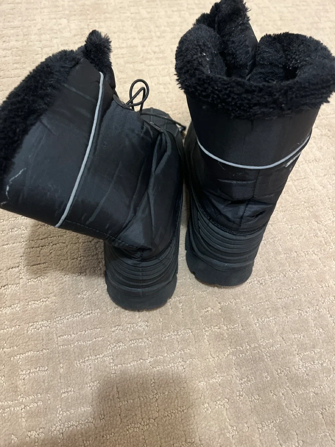 Black Winter Snow Boots image indicator(4)