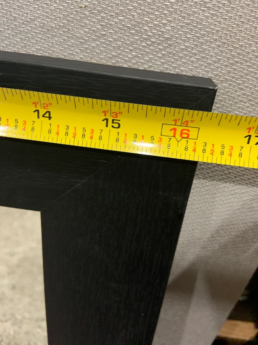 Black Wood Framed Mirror - 16.5 x 19.5 in image indicator(5)