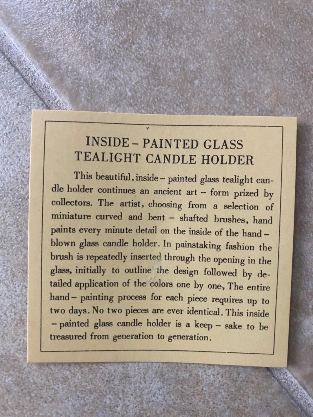 Painted Glass Tealight Holder image indicator(4)