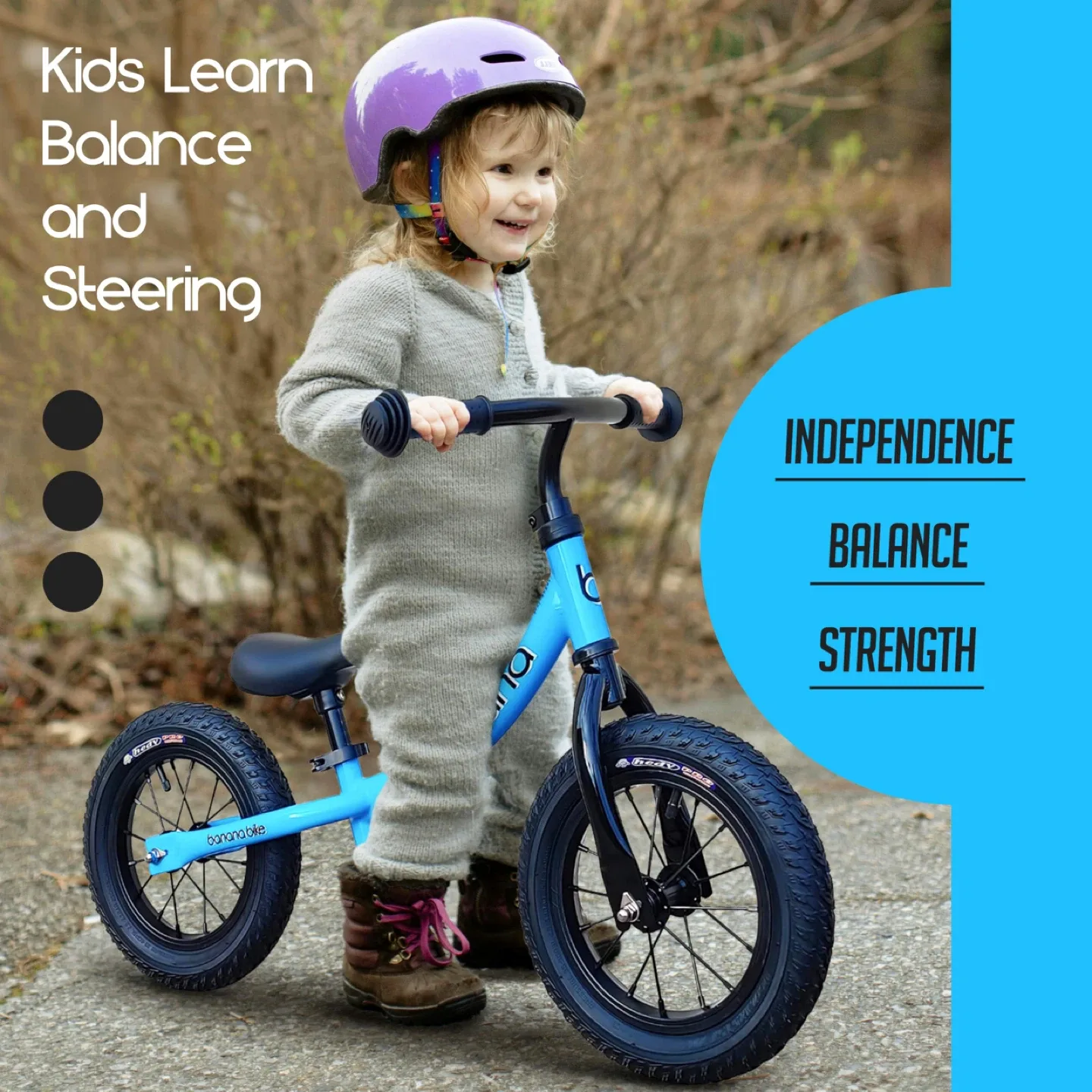 Banana GT Balance Bike - Adjustable Handlebar + Seat image indicator(4)