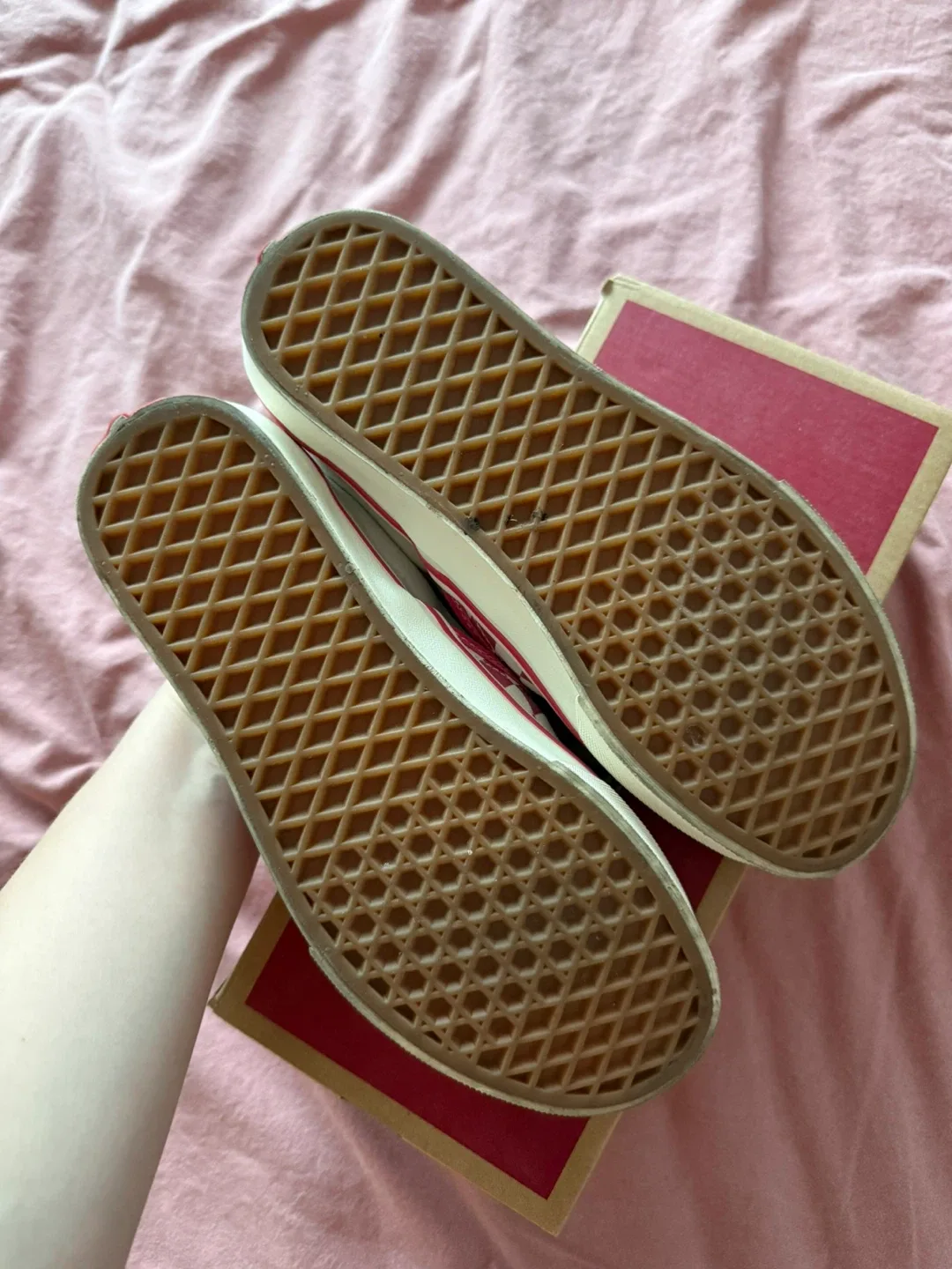 Vans Classic Slip-On Checkerboard Pink/White - US 6 image indicator(4)