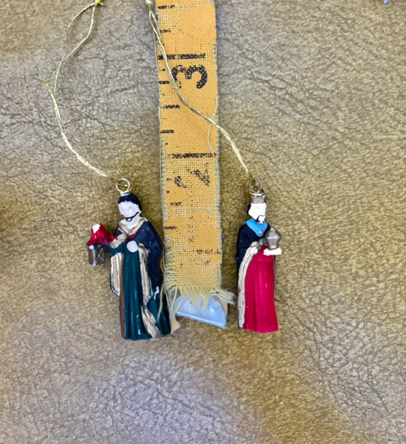 Vintage Nativity Scene Miniature Christmas Ornaments image indicator(6)