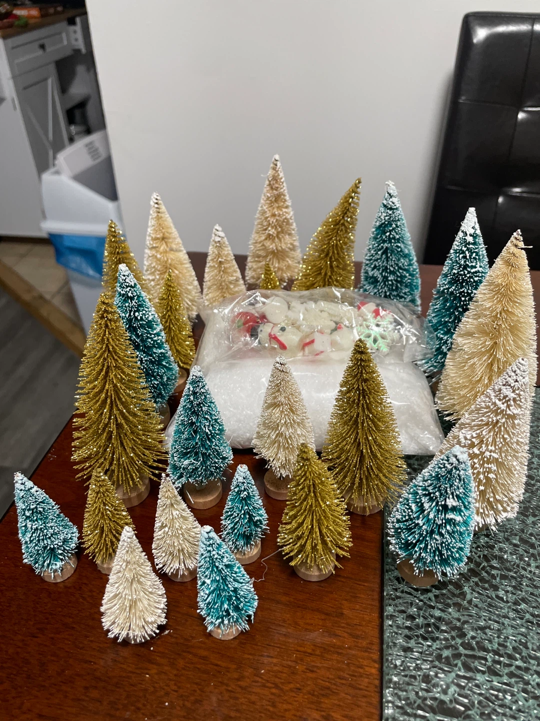 Christmas Village Miniature Trees & Snow - photo 2