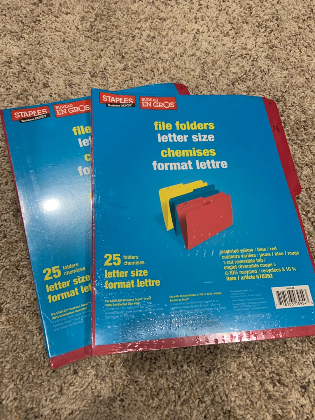 Staples File Folders & Calculator - photo 2