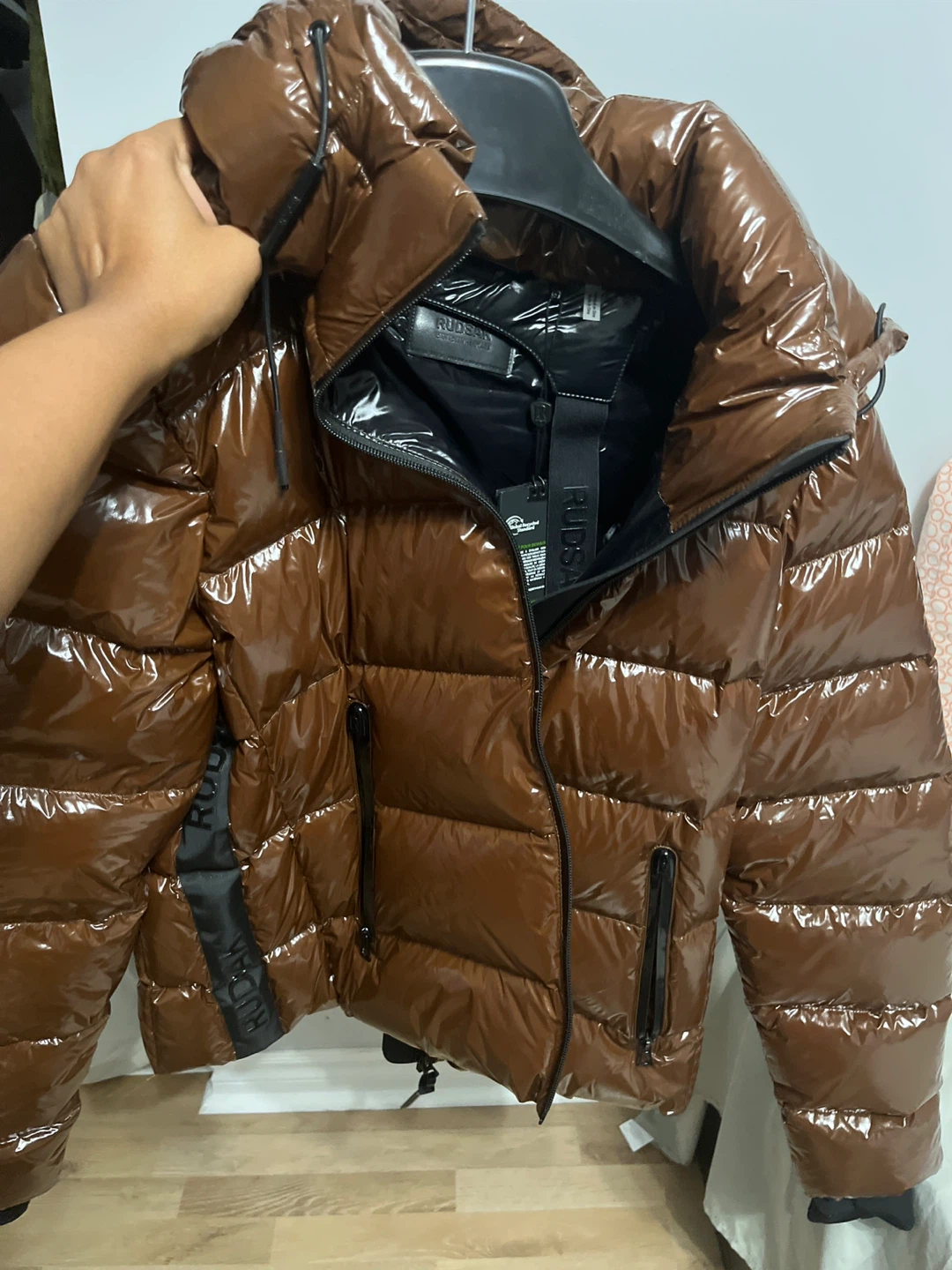 Rudsak Puffer Jacket - Brown - Size M