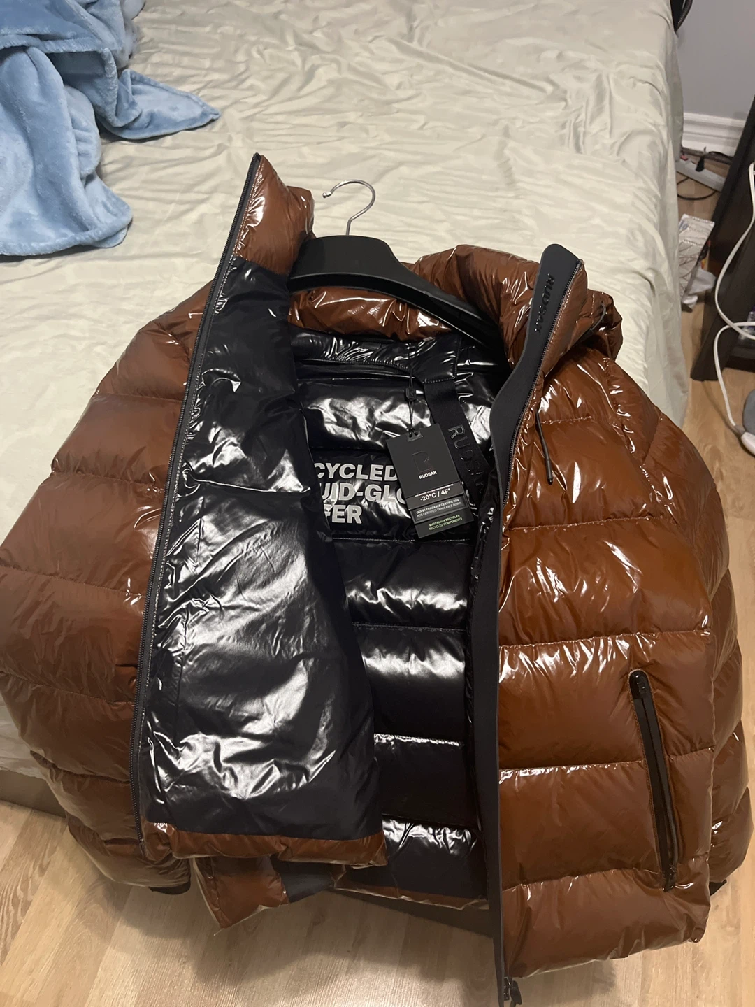 Rudsak Puffer Jacket - Brown - Size M - photo 2