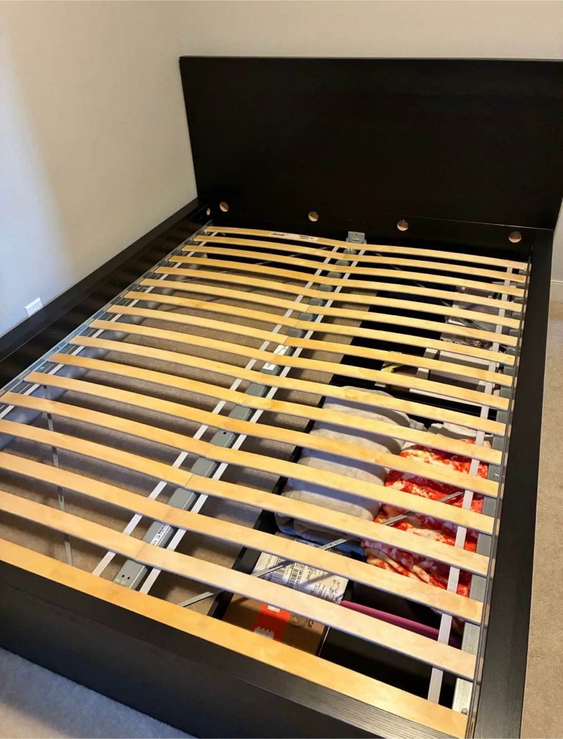 IKEA MALM Queen bed frame with 2 under bed drawers thumbnail