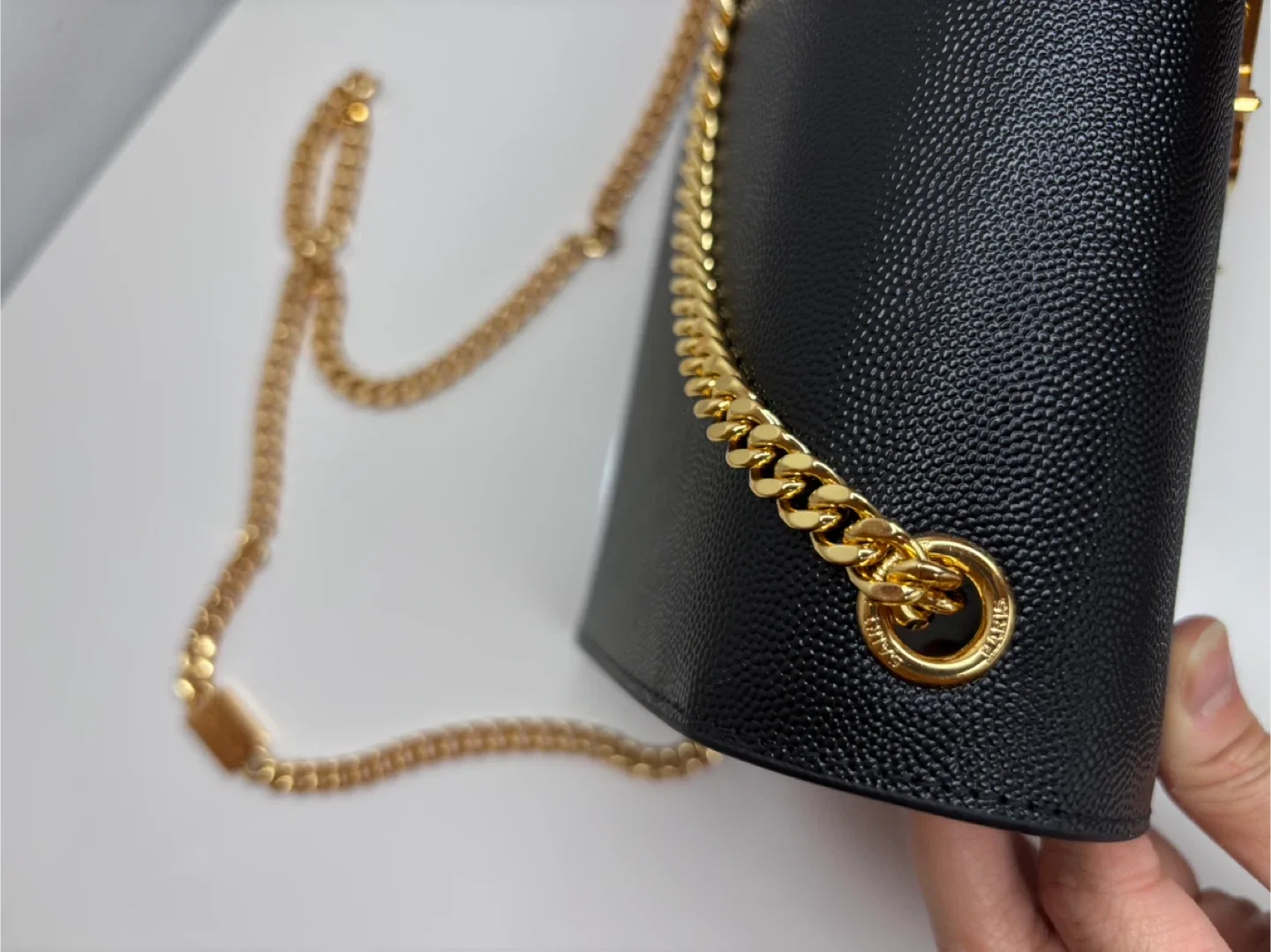 Saint Laurent YSL Kate Black Chain Wallet image indicator(6)