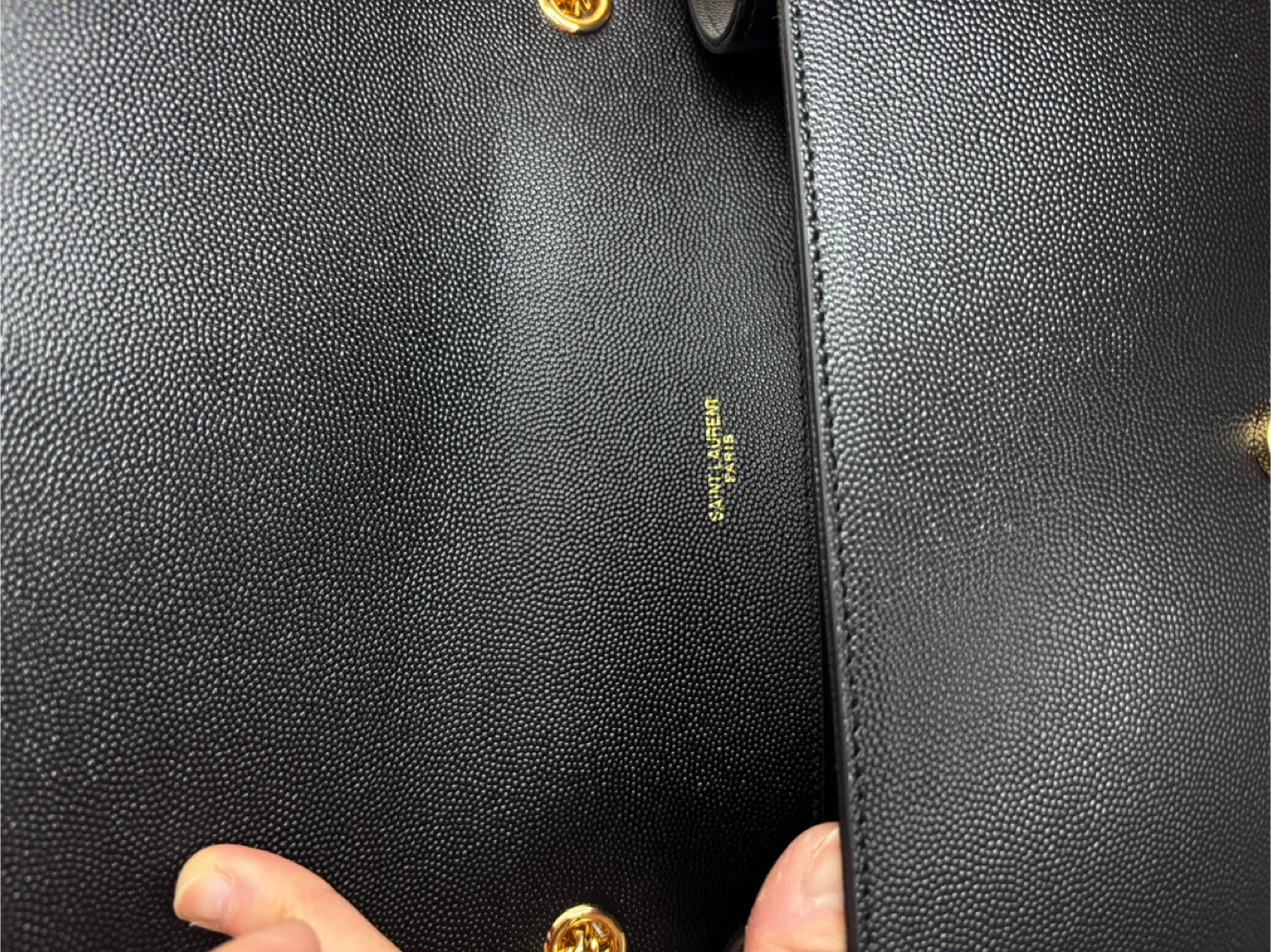 Saint Laurent YSL Kate Black Chain Wallet image indicator(5)