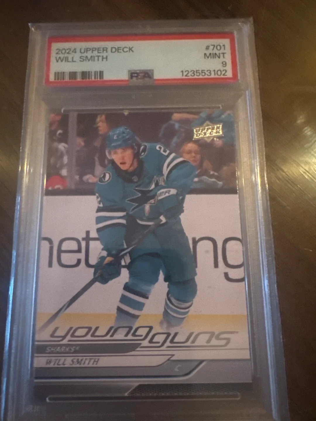 Will Smith Young Guns Upper Deck Hockey Card