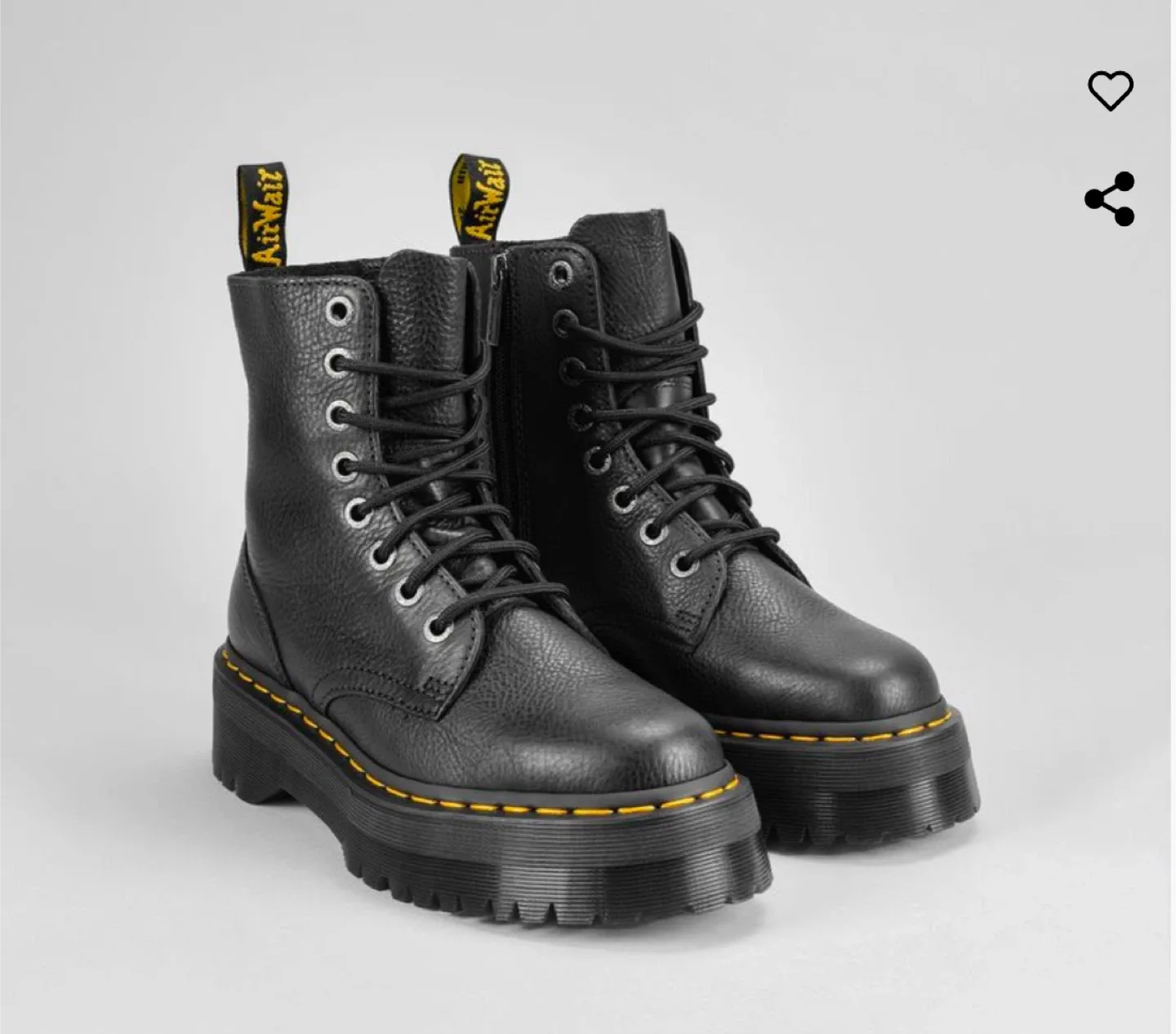 Dr. Martens Jadon III, Leather Platform Boots, Size 7 image indicator(2)