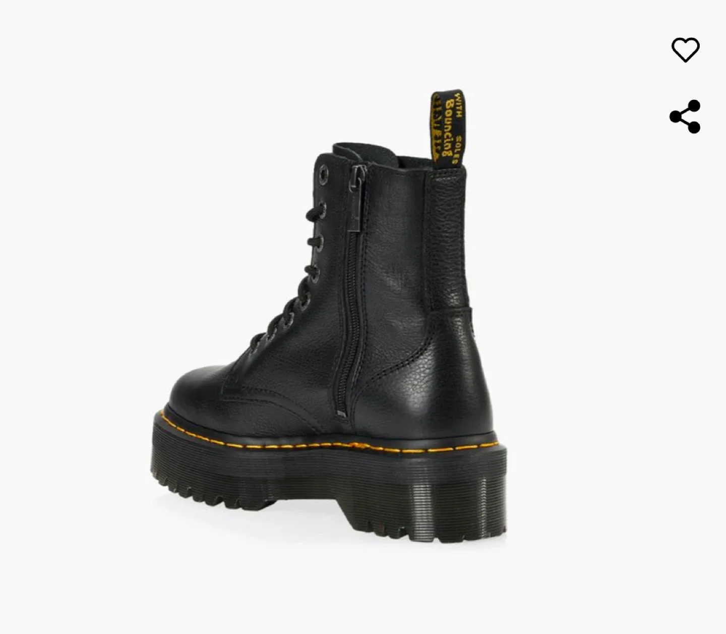 Dr. Martens Jadon III, Leather Platform Boots, Size 7 image indicator(5)