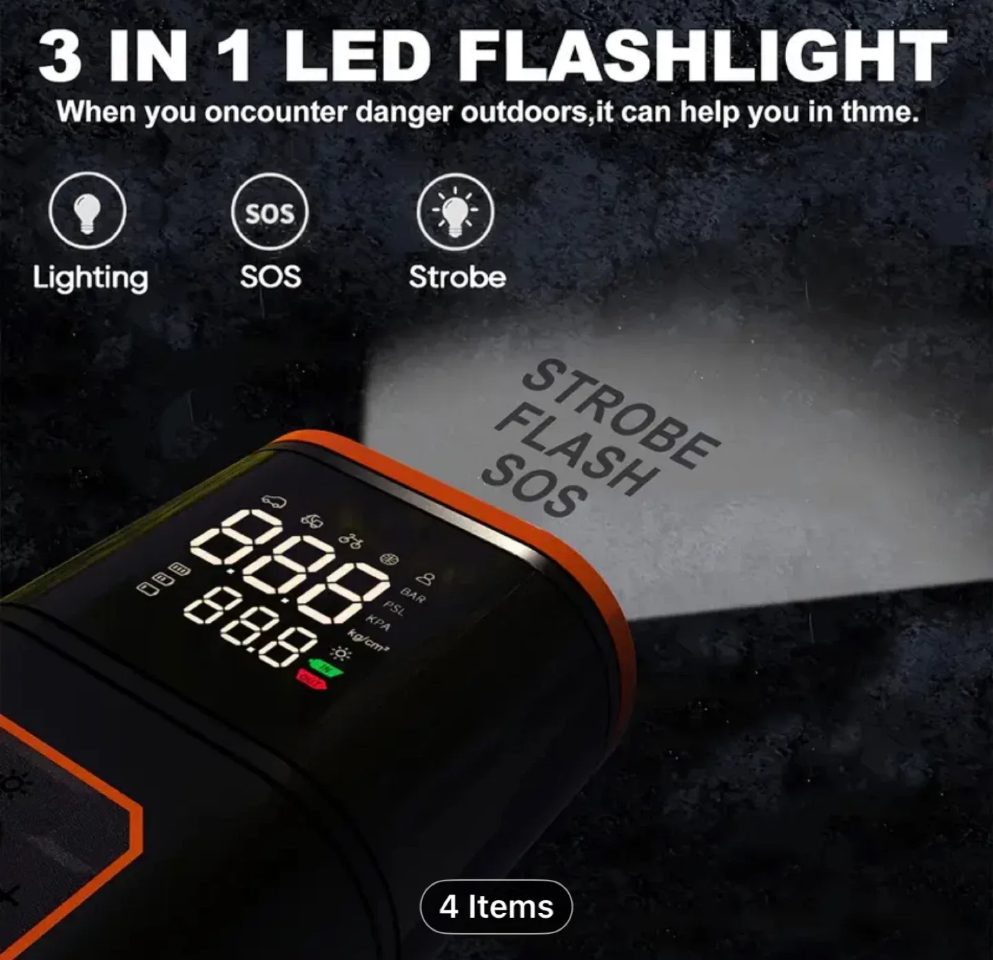 8-in-1Portable Jump Starter with Air Compressor image indicator(2)