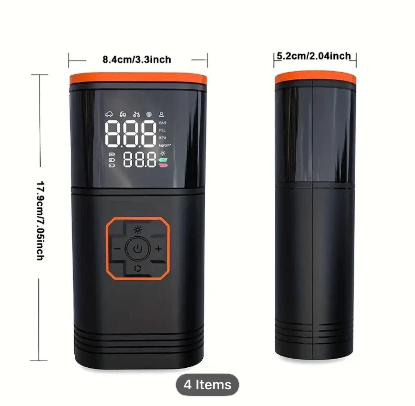 8-in-1Portable Jump Starter with Air Compressor image indicator(8)