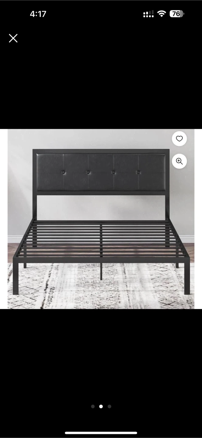Queen Size Bed Frame with Headboard - photo 2