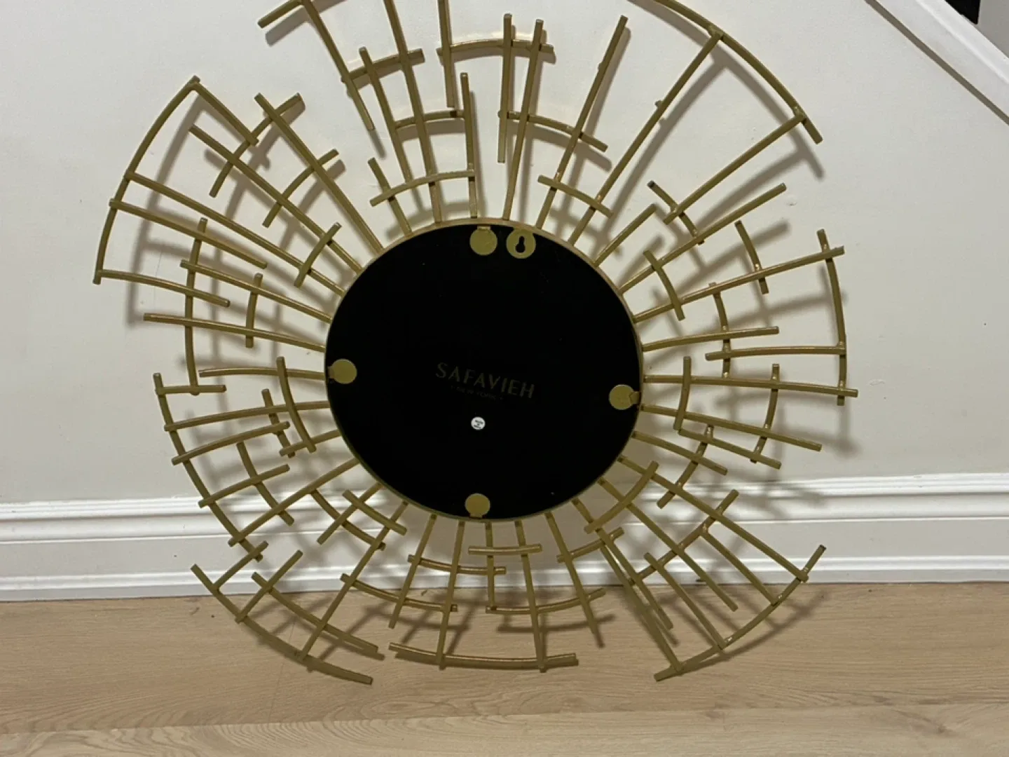 Safavieh Gold Sunburst Wall Mirror image indicator(5)