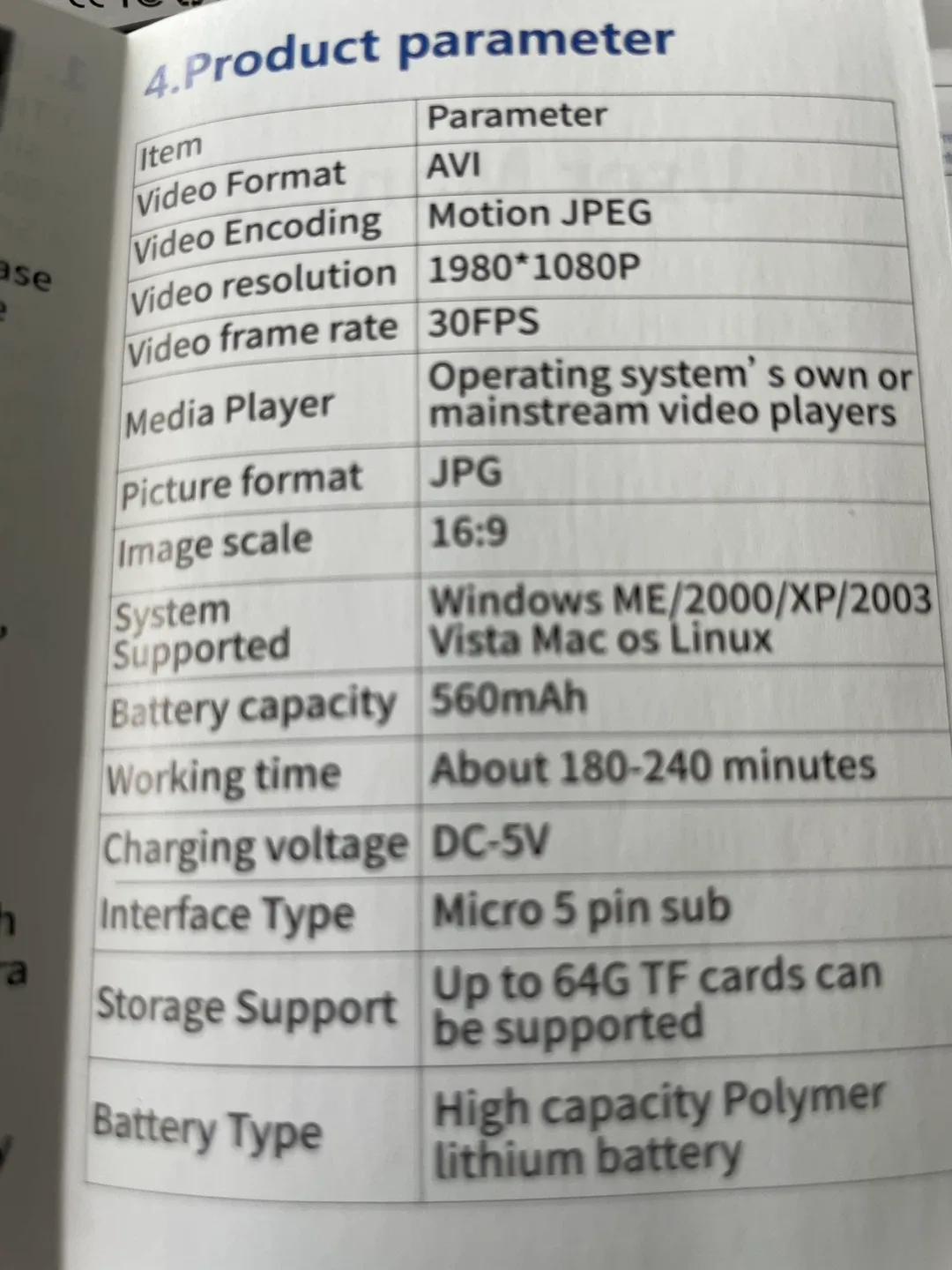 HM111 Mini body Camera - Portable DV Camera image indicator(4)