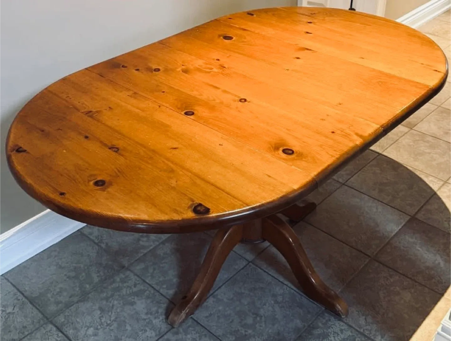 Solid Wood Pedestal Dining Table thumbnail