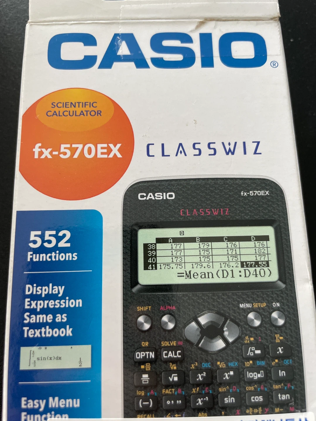 Casio fx-570EX CLASSWIZ Scientific Calculator