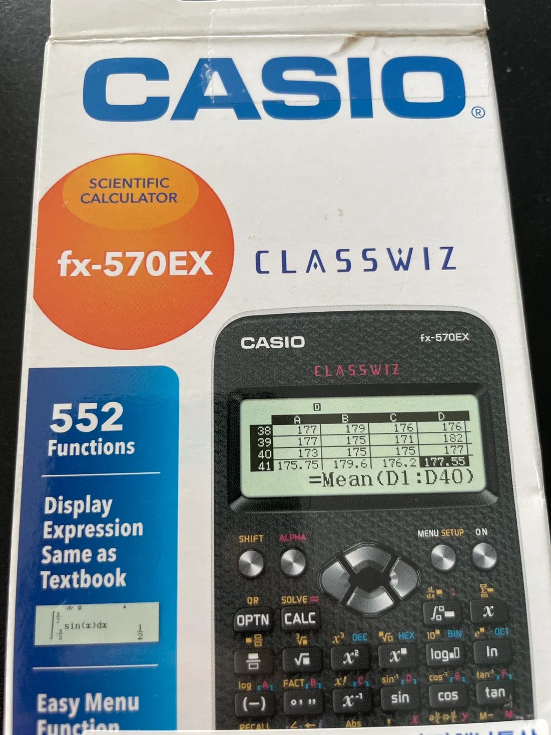 Casio fx-570EX CLASSWIZ Scientific Calculator thumbnail