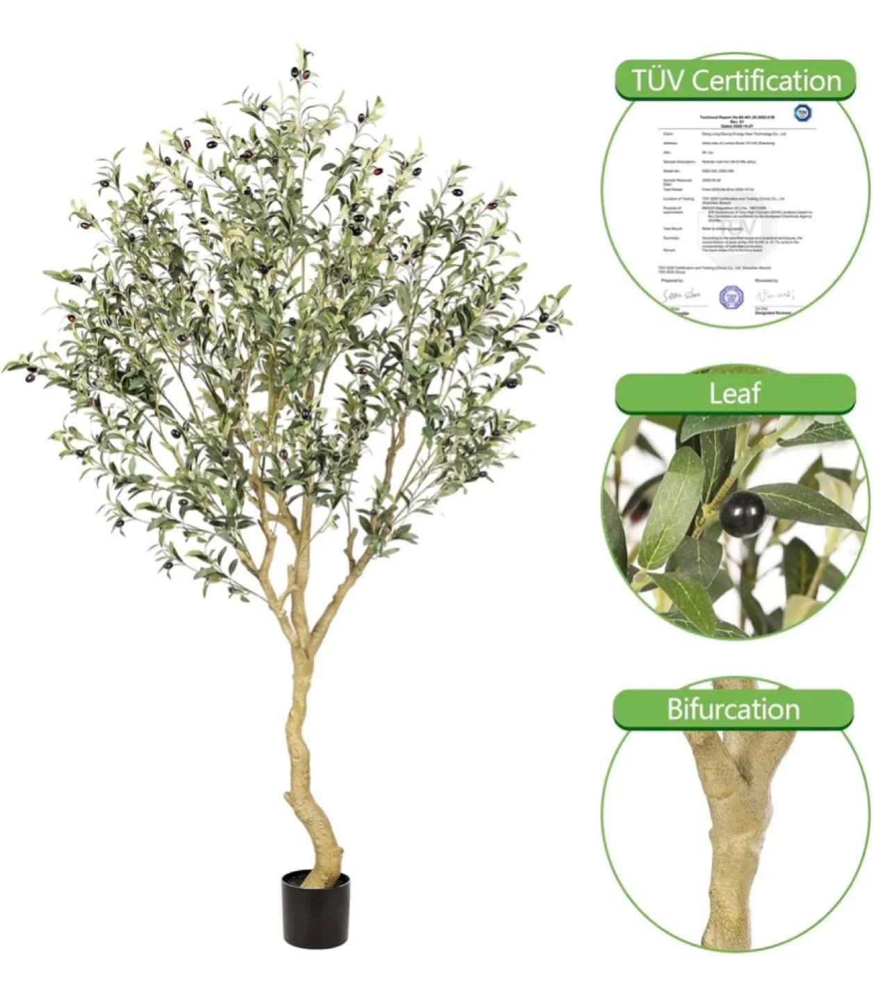 New Realead 7FT Artificial Olive Tree image indicator(5)